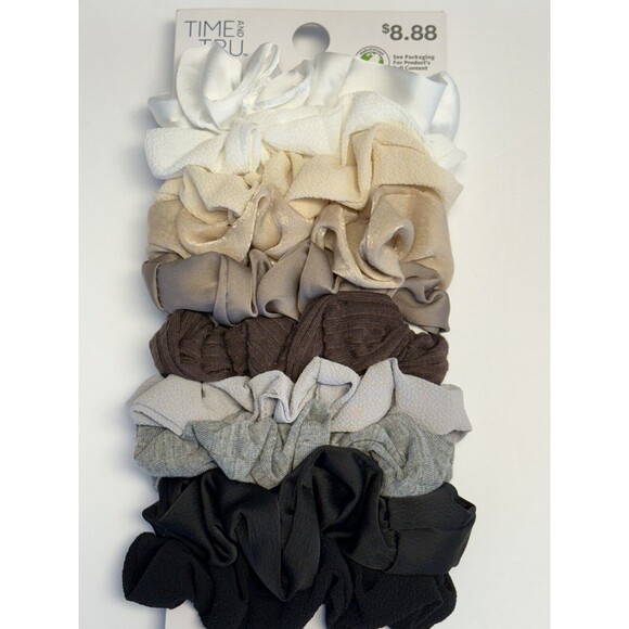 Time & Tru multi color pack Women's/Teen's Hair Scrunchies 3 packs of 10 NEW - Picture 5 of 6